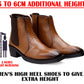 Men's Stylish 2-Inch Height Boosting Ankle Boots