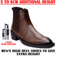 Men's Stylish 2-Inch Height Boosting Ankle Boots