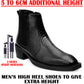 Men's Stylish 2-Inch Height Boosting Ankle Boots