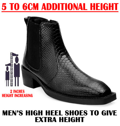 Men’s Sleek 2 Inches Elevator Boots