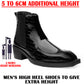 Men's Elevator Boots for Extra 2 Inches Height