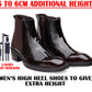 Men's Elevator Boots with 2 Inches Heel Height Boost