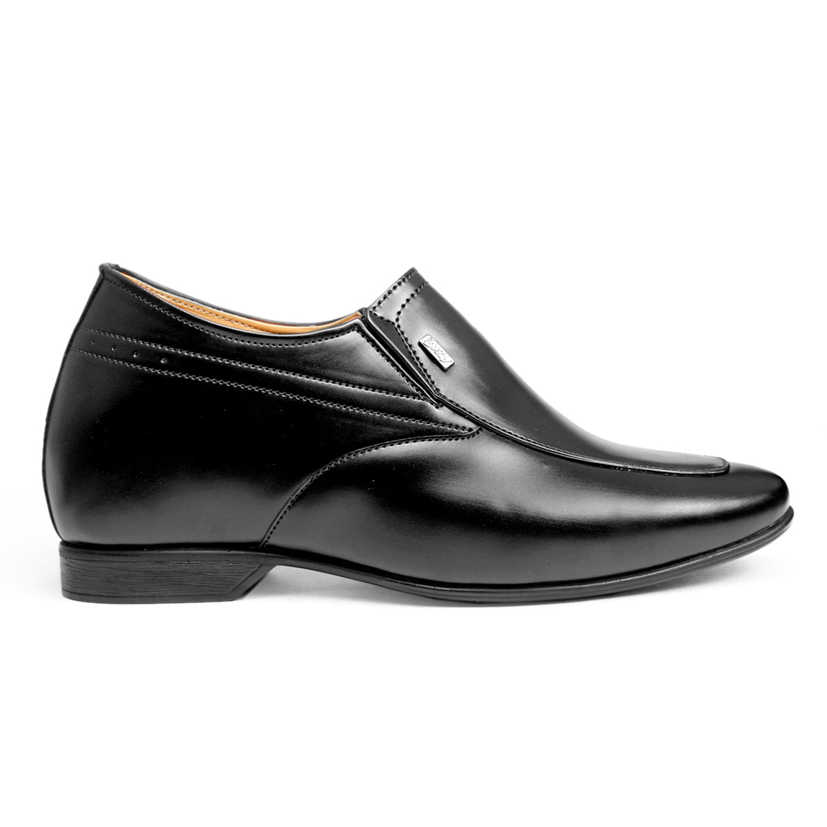 BXXY 9 cm (3.5 Inch) Height Increasing Dress Shoe Slip-on Formal Faux Leather Shoes