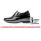 BXXY 9 cm (3.5 Inch) Height Increasing Dress Shoe Slip-on Formal Faux Leather Shoes
