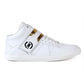 Men/s Faux Leather Casual Sneakers With Lace And Strap Boots