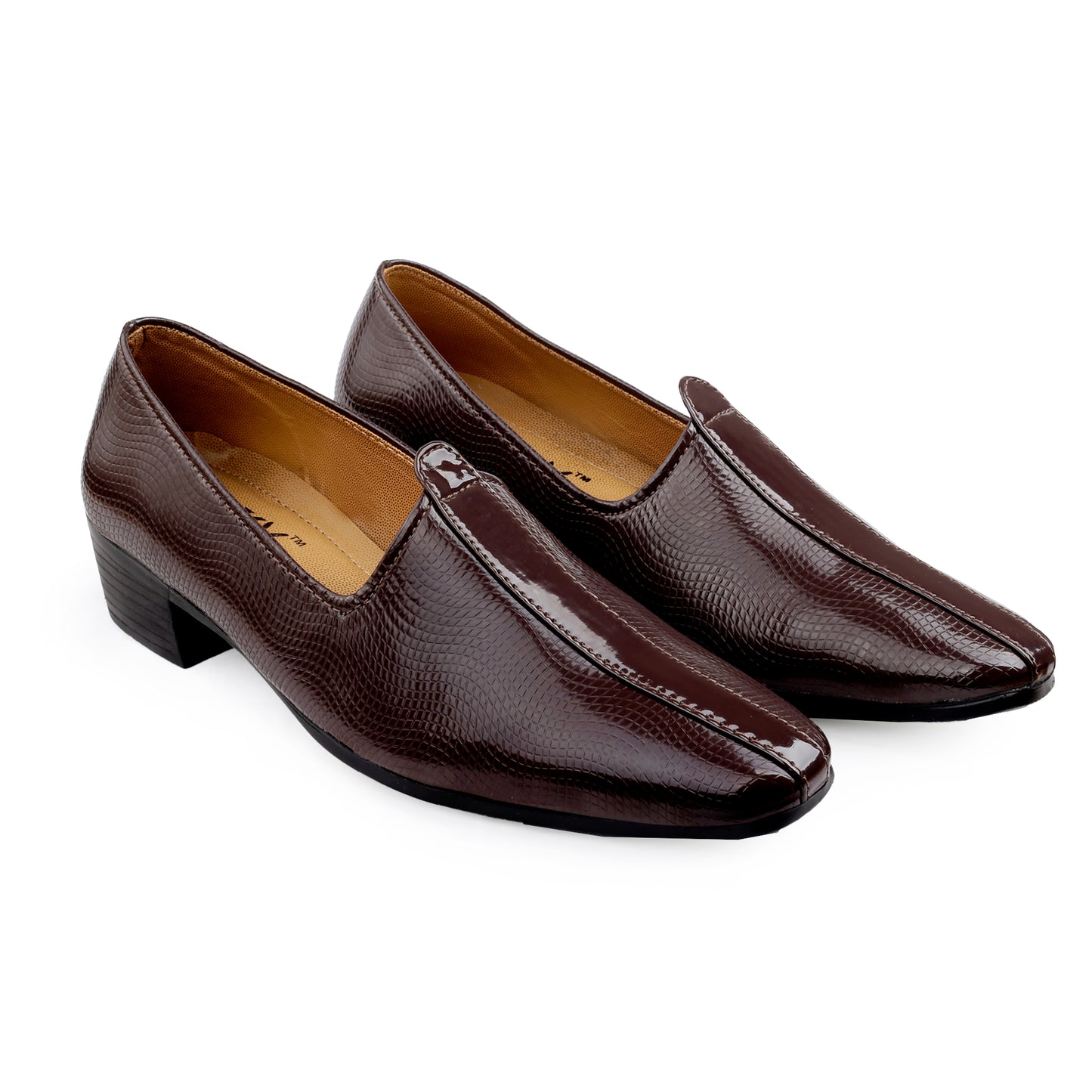 Men's 2 Inch Height Increasing Traditional Wedding Wear Punjabi Jutti