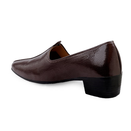 Men's 2 Inch Height Increasing Traditional Wedding Wear Punjabi Jutti