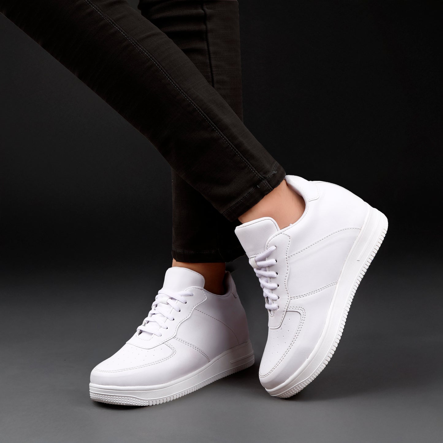 Bxxy Mens Stylish and Comfortable 3 Inch Invisible Lift Casual Shoes