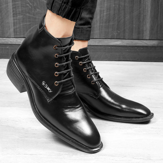 Bxxy Formal Wear Elevator Lace-up Boots For Men