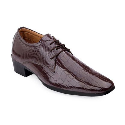 BXXY Height Increasing Party Wear Lace-up Shoes For Men