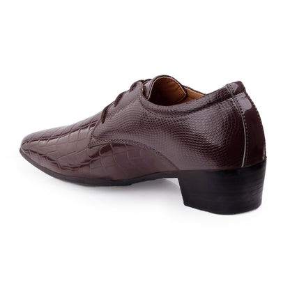 BXXY Height Increasing Party Wear Lace-up Shoes For Men