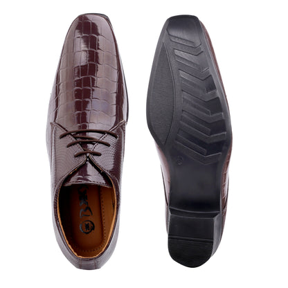 BXXY Height Increasing Party Wear Lace-up Shoes For Men
