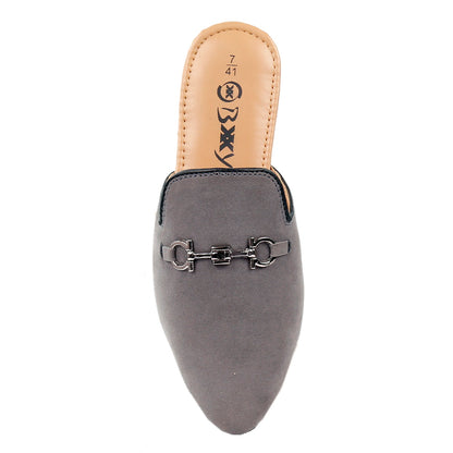 Bxxy Suede Material Fashionable Slip-on Mules For Men