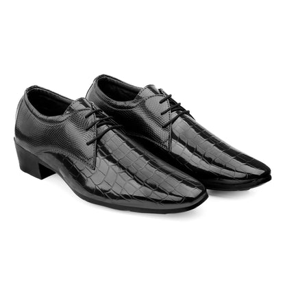 BXXY Height Increasing Party Wear Lace-up Shoes For Men
