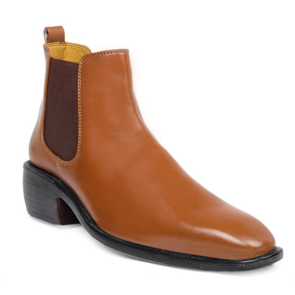 Men's 2 Inch Height Increasing Fashionable Chelsea Boots