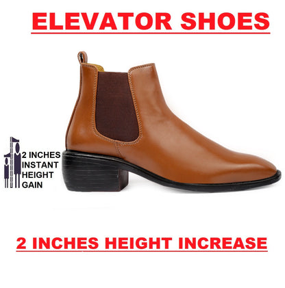 Men's 2 Inch Hidden Height Increasing Trendiest Boots