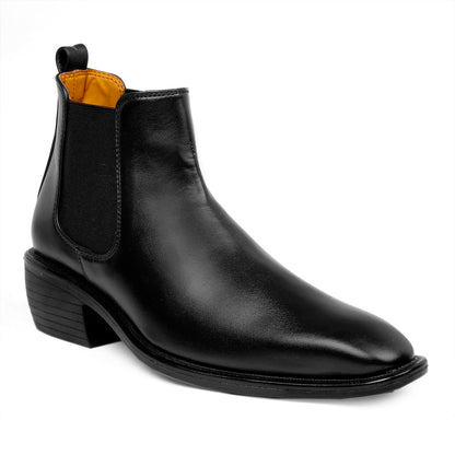 Men's 2 Inch Height Increasing Fashionable Chelsea Boots