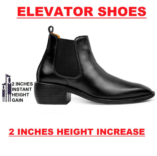 Men's 2 Inch Hidden Height Increasing Trendiest Boots