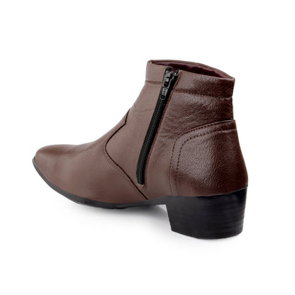 Bxxy Height Increasing Formal Ankle Zipper Boots