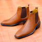 Bxxy's 3 Inch Hidden Height Increasing Faux Leather Chelsea Boots for Men