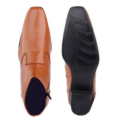 Bxxy Height Increasing Formal Ankle Zipper Boots