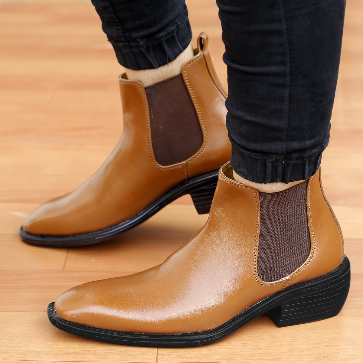 New Stylish Men s 3 Inch Hidden Height Increasing Trendiest Boots