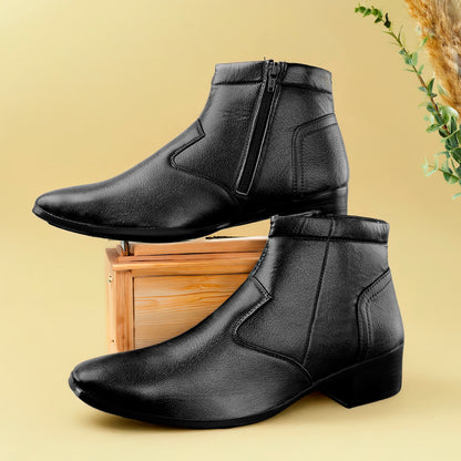 Bxxy Height Increasing Formal Ankle Zipper Boots
