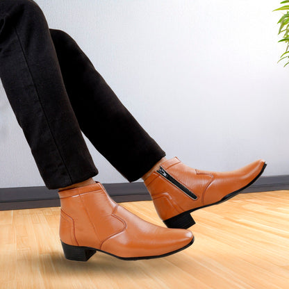 Bxxy Height Increasing Formal Ankle Zipper Boots