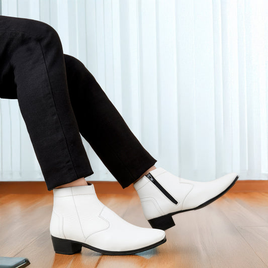 Bxxy Classic Formal Zipper Boots for Men