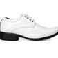 Men/s Formal Derby Faux Upper Office Wear Lace Up Black Shoes