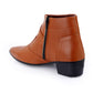 BXXY 2 Inch Height Increasing Ankle Zipper Boots For Men