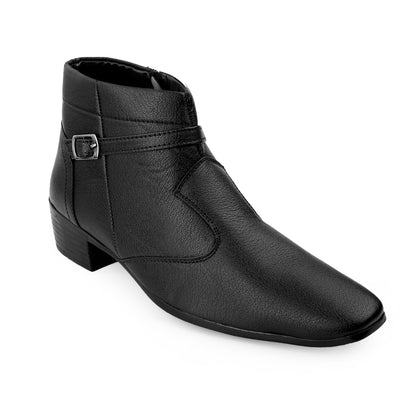 BXXY 2 Inch Height Increasing Ankle Zipper Boots For Men