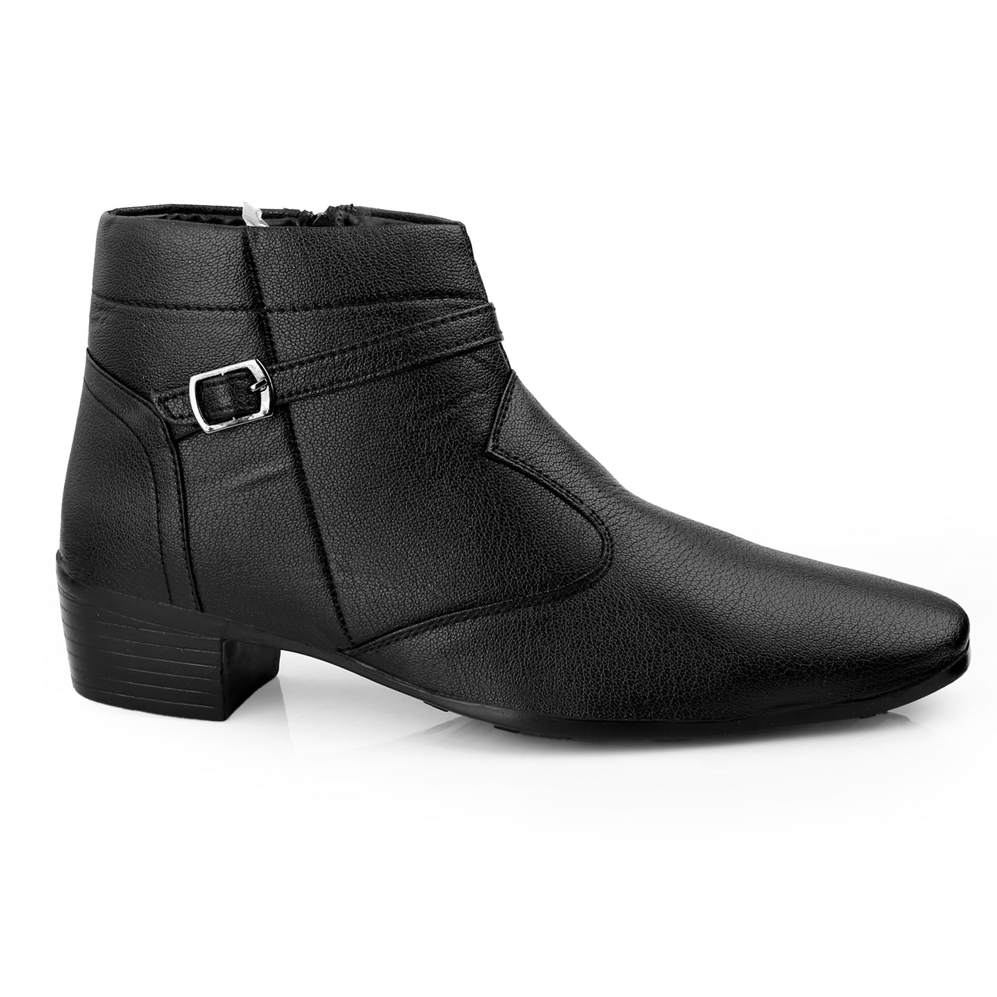 BXXY 2 Inch Height Increasing Ankle Zipper Boots For Men