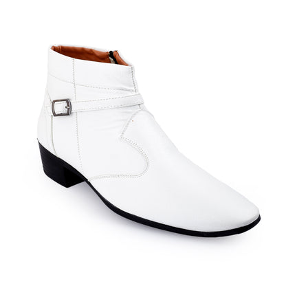 BXXY 2 Inch Height Increasing Ankle Zipper Boots For Men