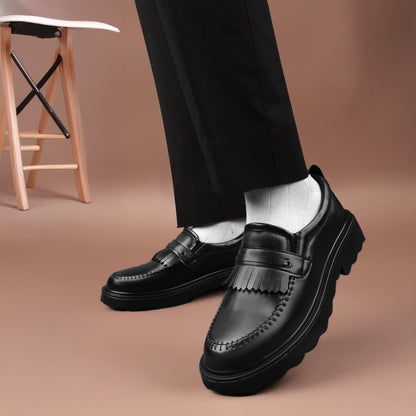 Everyday Black Formal Shoes – Comfortable Slip-On Style