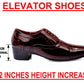 Men's Height Increasing Faux Leather Oxford Semi Brogue Formal Lace-Up Shoes