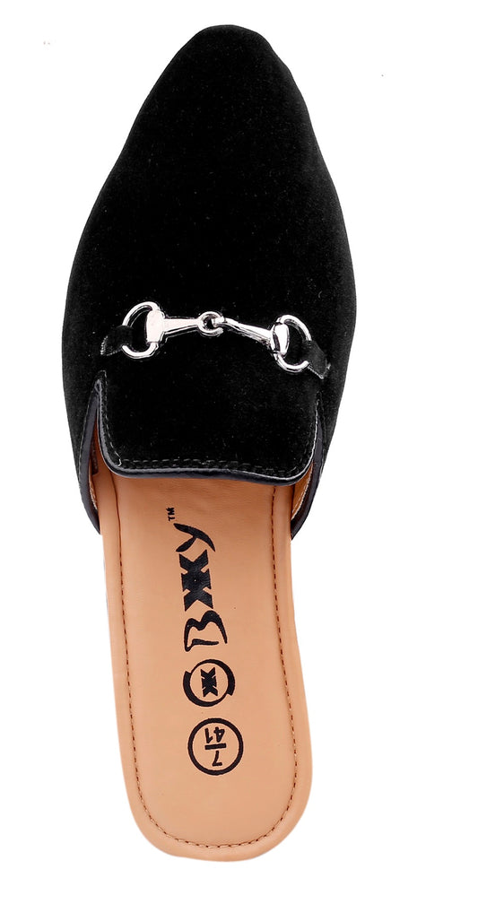 Bxxy Men's Suede Material Latest Stylish Slip-on Mules