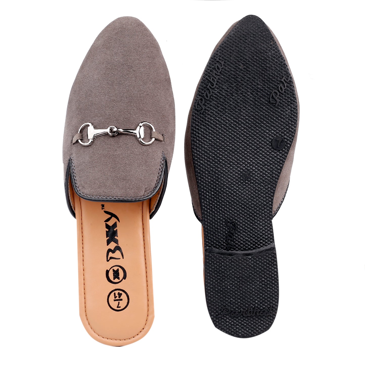 Bxxy Suede Material Fashionable Slip-on Mules For Men
