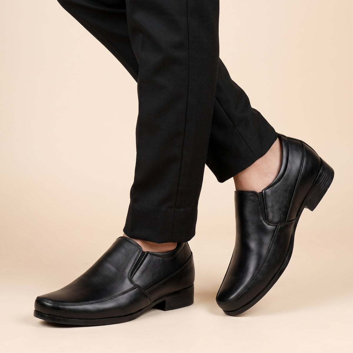 BXXY Mens 3 Inches Hidden Height Increasing Formal Wear Slipon Shoes