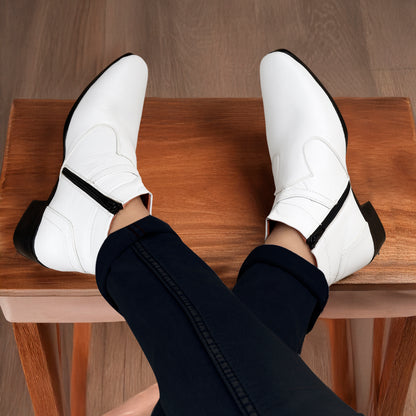 BXXY 2 Inch Height Increasing Ankle Zipper Boots For Men