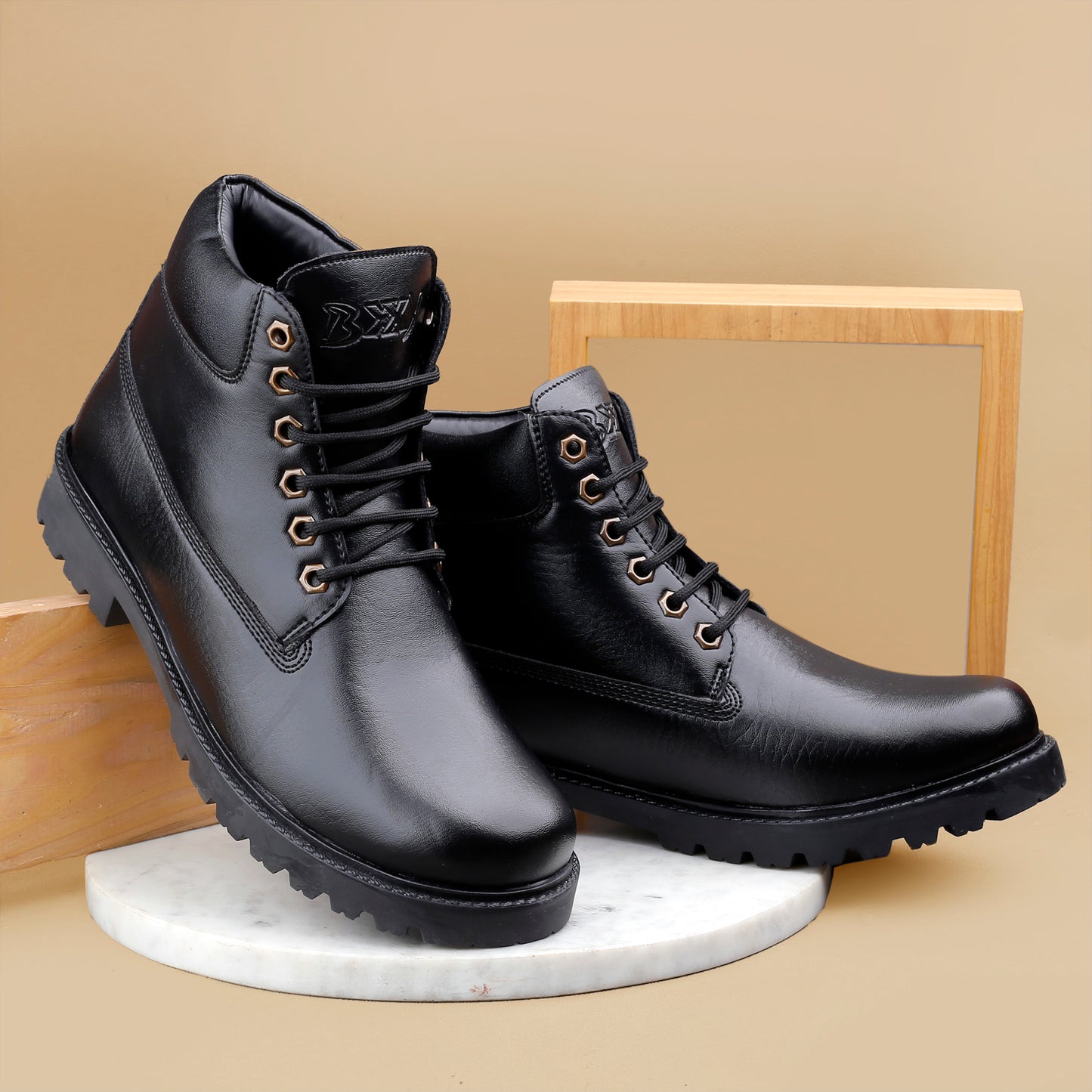 Bxxy's Lace-up Ankle Stylish Boots for Men