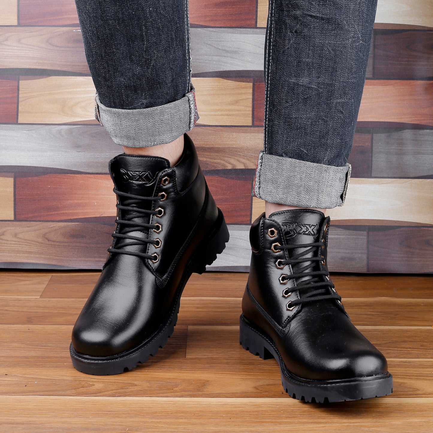 Bxxy's Lace-up Ankle Stylish Boots for Men