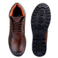 Bxxy's Faux Leather Lace-up Boots for Men