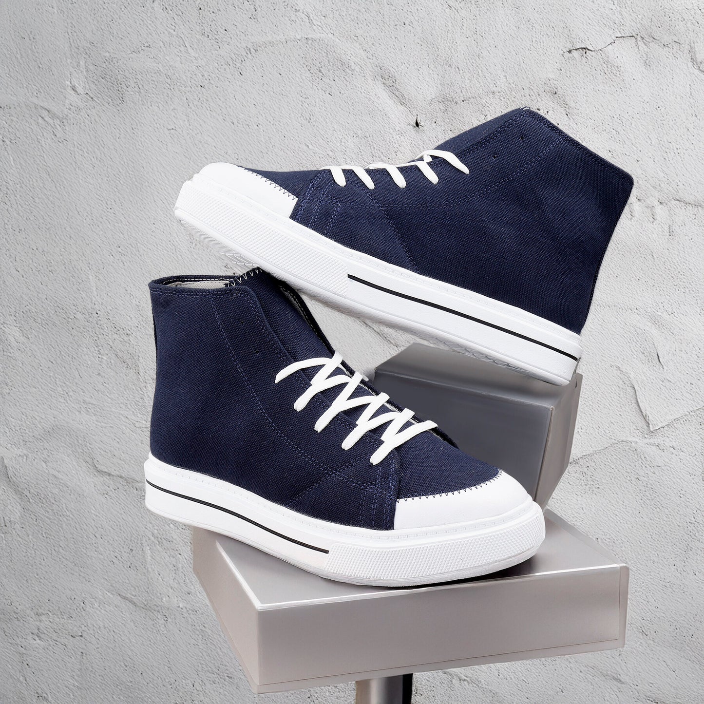 BXXY Premium Elevator Sneakers with 3 Inch Hidden Lift and Everyday Comfort