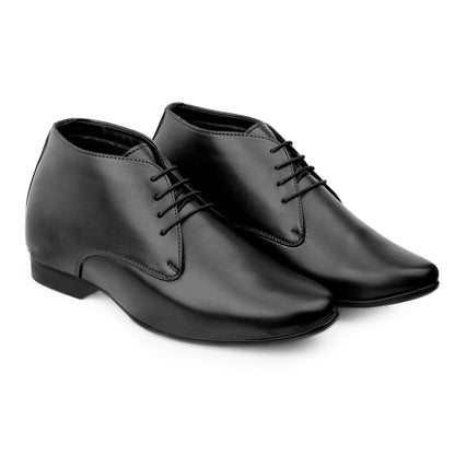 Mens 9 cm Hidden Height Increasing Lace Up Derby Shoes