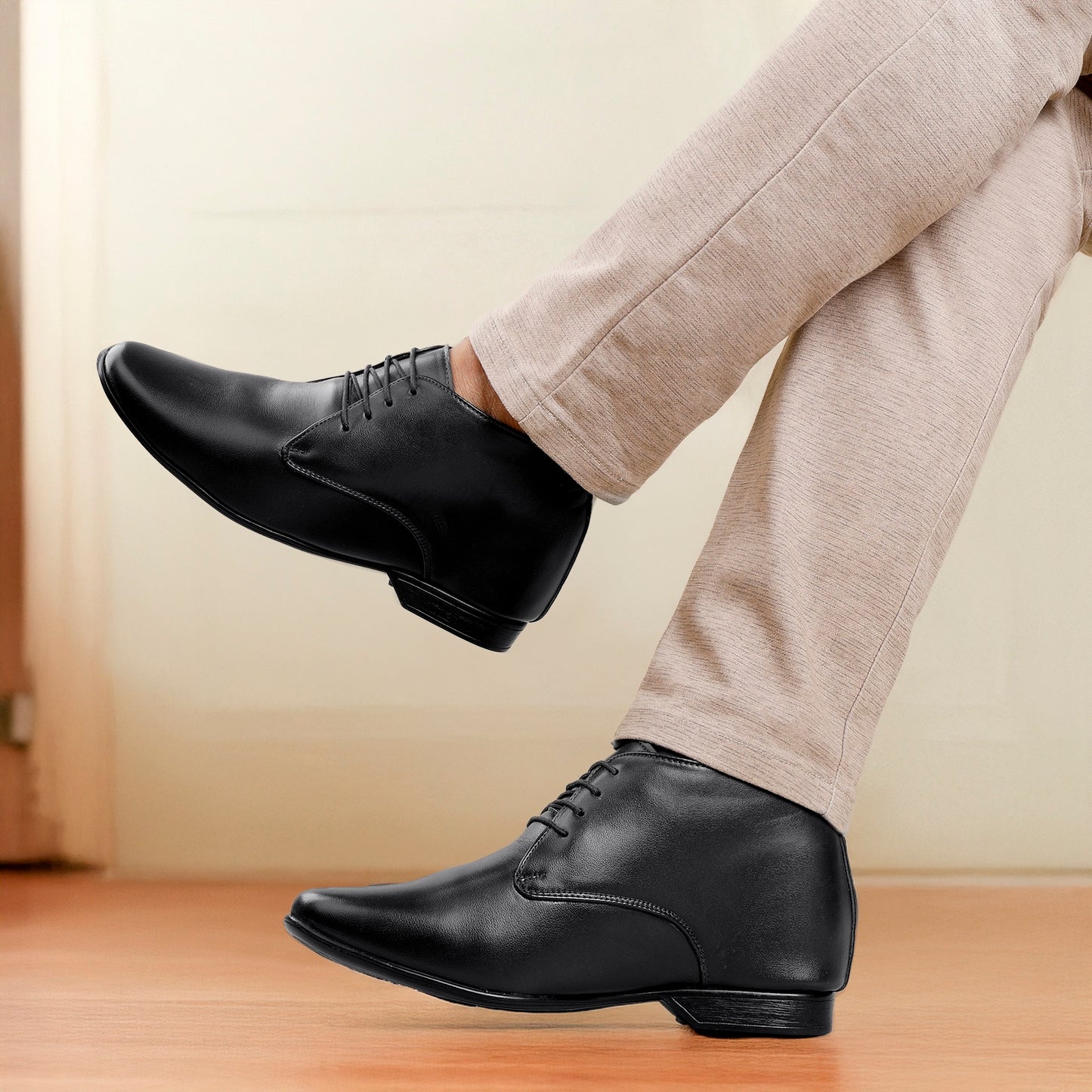 BXXY Hidden Height Increasing Lace-Up Derby Shoes 3.5 Inch
