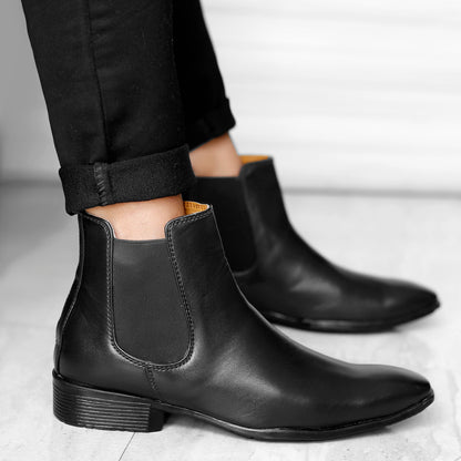 Bxxy Men's Vegan Leather Chelsea Boots For All Seasons