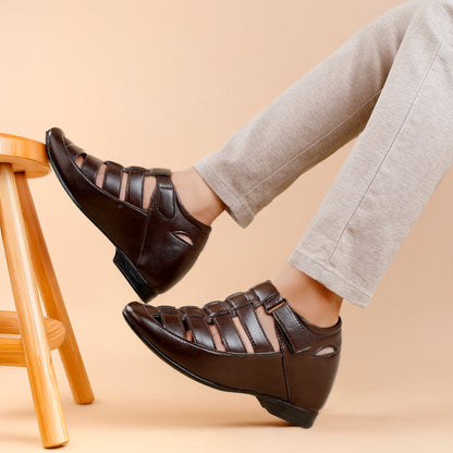 Men's 3 Inch Elevator Roman Sandals