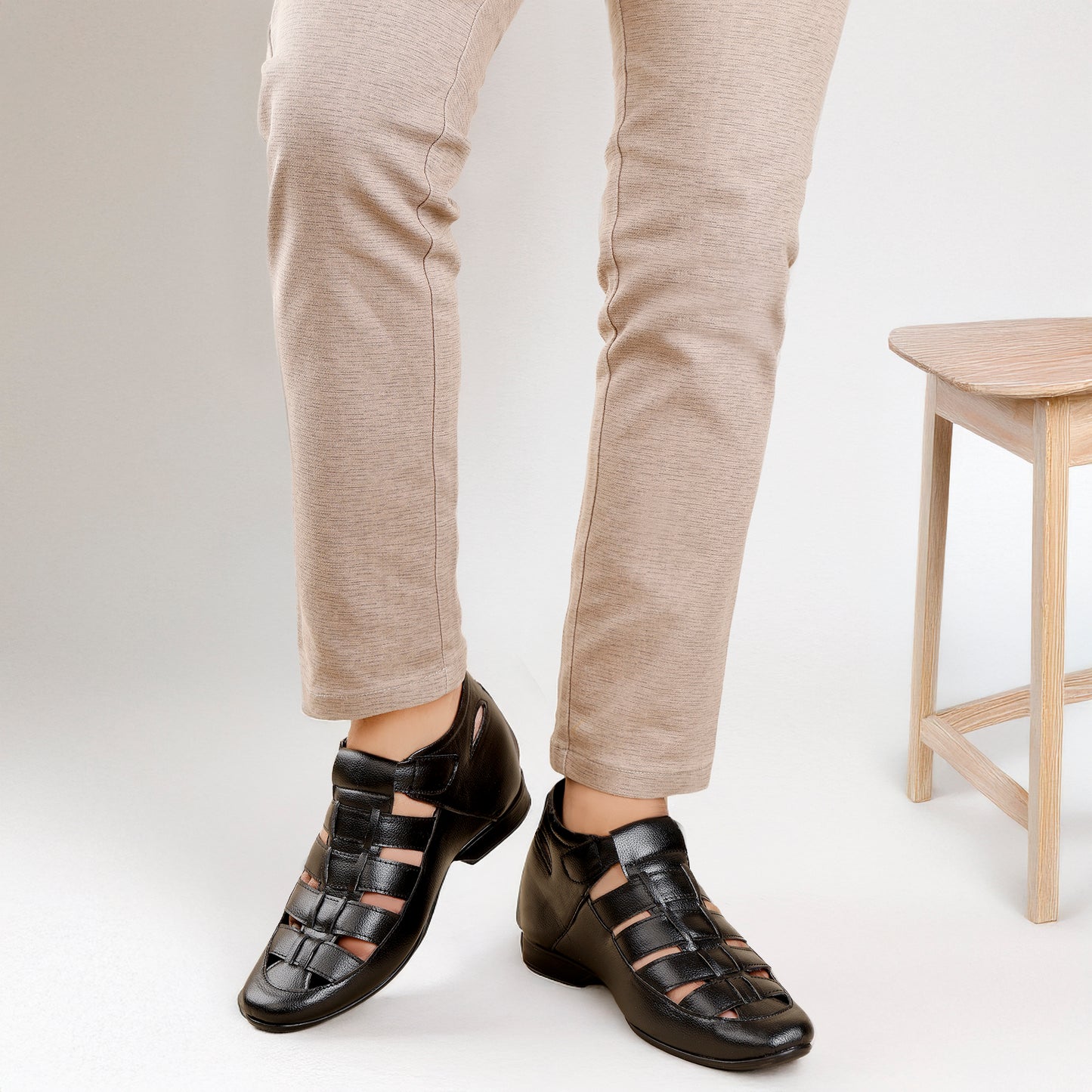 Men's 3 Inch Elevator Roman Sandals