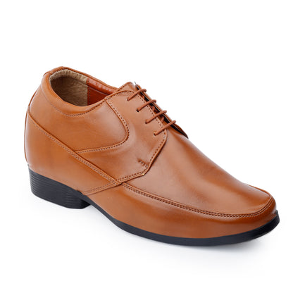 BXXY's 3 inch Hidden Height Increasing Lace-Up Formal Shoes for Men
